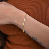 Women's Gold Snake Charm Bracelet Waterproof & Anti-Tarnish