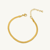 Women's Gold Snake Charm Bracelet Waterproof & Anti-Tarnish