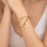 Women's Gold Hearts All Over Bracelet Waterproof & Anti-Tarnish
