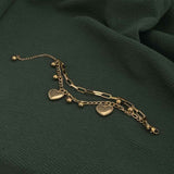 Women's Gold Hearts All Over Bracelet Waterproof & Anti-Tarnish