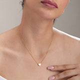 Women's Gold Plated Paris Heart Necklace Waterproof & Anti-Tarnish