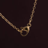 Women's Gold Plated Small Letter Necklace Waterproof & Anti-Tarnish