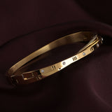 Women's Gold Roman Tales Bracelet Waterproof & Anti-Tarnish