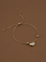 Women's Gold Moonstone Love Bracelet Waterproof & Anti-Tarnish