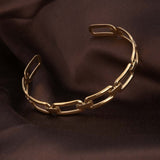 Women's Gold Minimalist Link Bracelet Waterproof & Anti-Tarnish