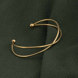Women's Gold Crossover Kada Bracelet Waterproof & Anti-Tarnish