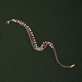 Women's Gold Minimalist Pearl Three Layred Bracelet Waterproof & Anti-Tarnish