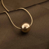 Women's Gold Orb Necklace & Earring Jewellery Set - Pack of 2