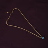 Women's Gold Plated Evil-Eye Spiral Necklace Waterproof & Anti-Tarnish