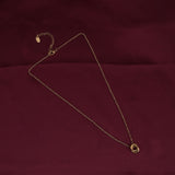 Women's Gold Plated InterLock Gold Chain Necklace Waterproof & Anti-Tarnish