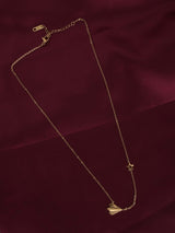 Women's Gold Plated Simple Chain Necklace with Star Charm Waterproof & Anti-Tarnish