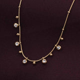 Men's Gold Shimmering Diamond Chain Necklace Waterproof & Anti-Tarnish