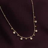 Men's Gold Shimmering Diamond Chain Necklace Waterproof & Anti-Tarnish
