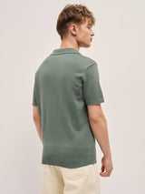 Men's Casual Slim Fit Solid Half Sleeves Polo Tshirt