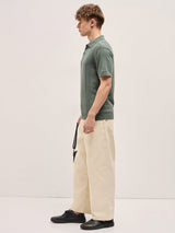 Men's Casual Slim Fit Solid Half Sleeves Polo Tshirt