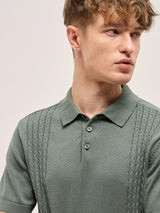 Men's Casual Slim Fit Solid Half Sleeves Polo Tshirt
