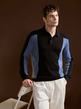 Men's Multicolor Casual Slim Fit Full Sleeves Polo Tshirt