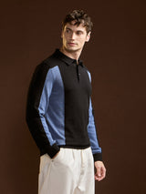 Men's Multicolor Casual Slim Fit Full Sleeves Polo Tshirt
