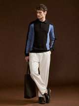 Men's Multicolor Casual Slim Fit Full Sleeves Polo Tshirt