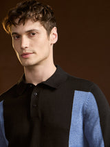 Men's Multicolor Casual Slim Fit Full Sleeves Polo Tshirt