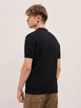 Men's Casual Slim Fit Solid Half Sleeves Polo Tshirt