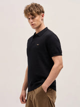 Men's Casual Slim Fit Solid Half Sleeves Polo Tshirt