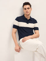 Men's Casual Slim Fit Solid Half Sleeves Polo Tshirt