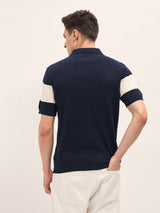 Men's Casual Slim Fit Solid Half Sleeves Polo Tshirt