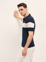 Men's Casual Slim Fit Solid Half Sleeves Polo Tshirt