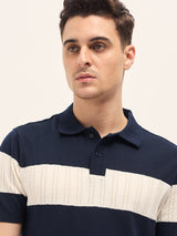 Men's Casual Slim Fit Solid Half Sleeves Polo Tshirt