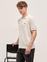Men's Casual Slim Fit Solid Half Sleeves Polo Tshirt