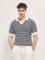 Men's Black Casual Regular Fit Solid Half Sleeves Polo Tshirt