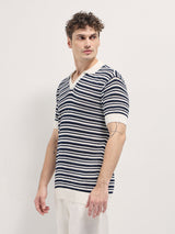 Men's Black Casual Regular Fit Solid Half Sleeves Polo Tshirt