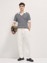 Men's Black Casual Regular Fit Solid Half Sleeves Polo Tshirt
