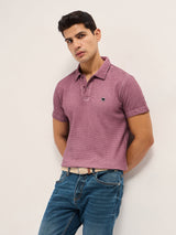 Men's Casual Slim Fit Solid Half Sleeves Polo Tshirt