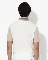 Men's White Casual Regular Fit Solid Half Sleeves Polo Tshirt