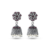 Women's Pink Amapola Jhumkas