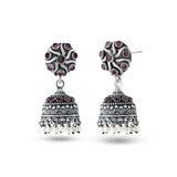 Women's Pink Amapola Jhumkas