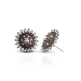 Women's Pink Mandala Stud Earrings