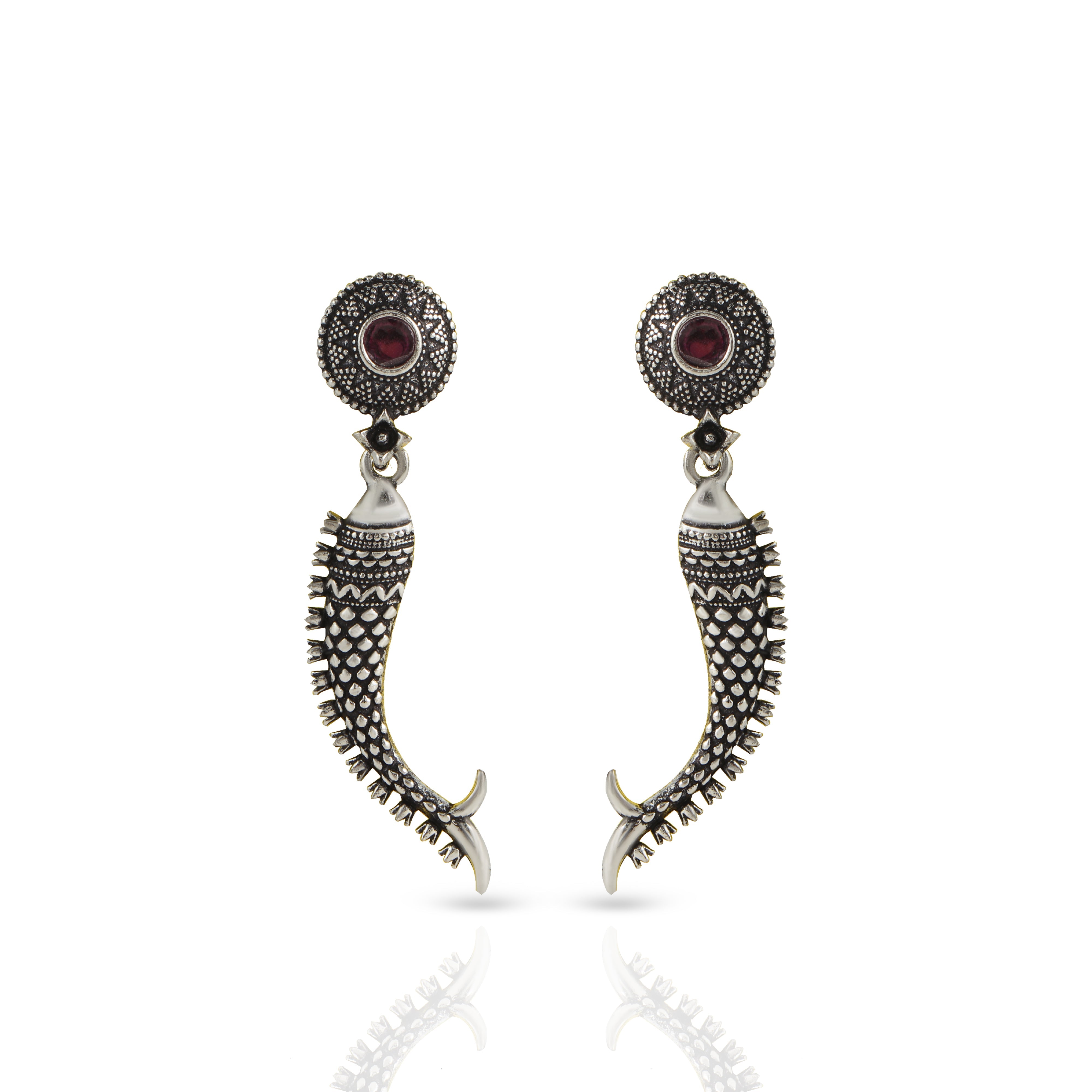Women's Pink Matsya Danglers