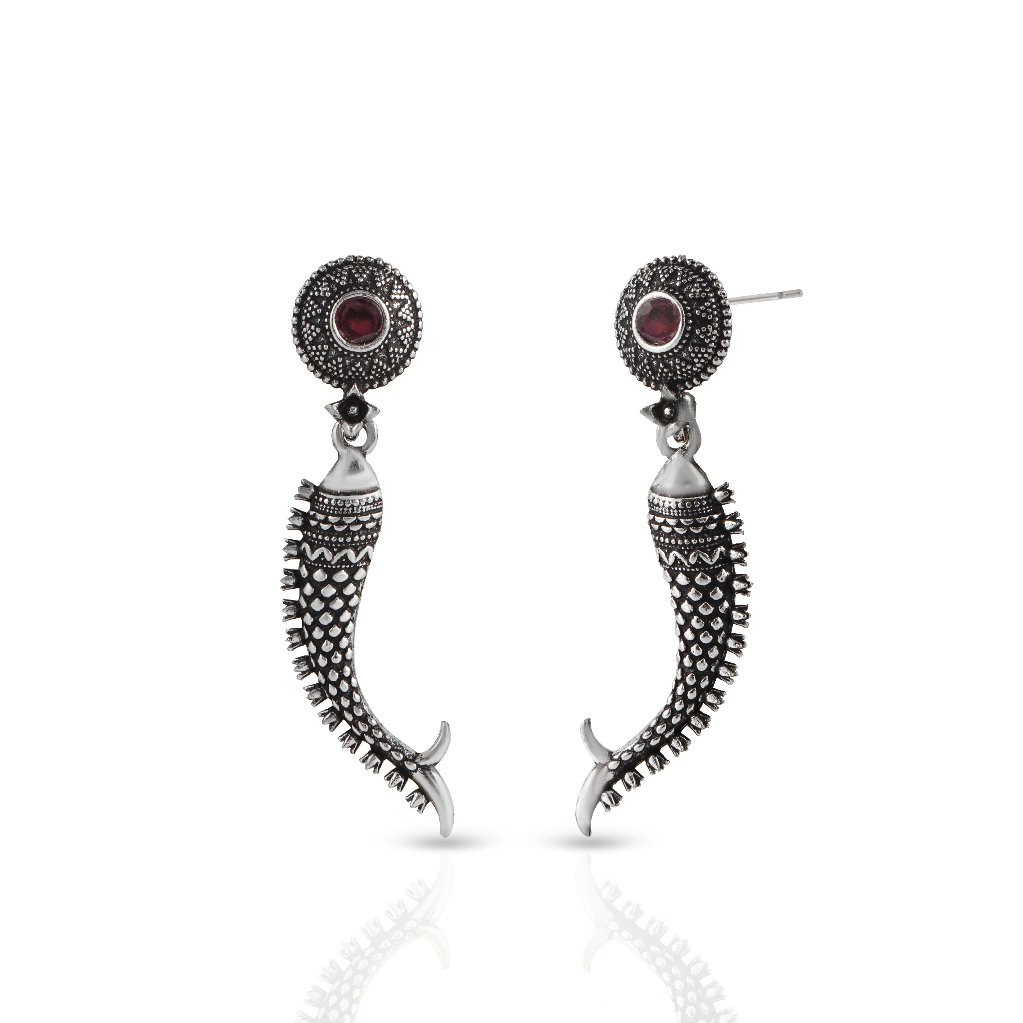 Women's Pink Matsya Danglers
