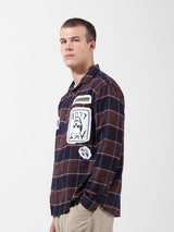 Men's Brown Casual Solid Full Sleeves Shirt
