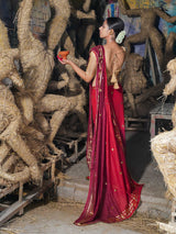 Women's Multicolor Cotton Mul Saree