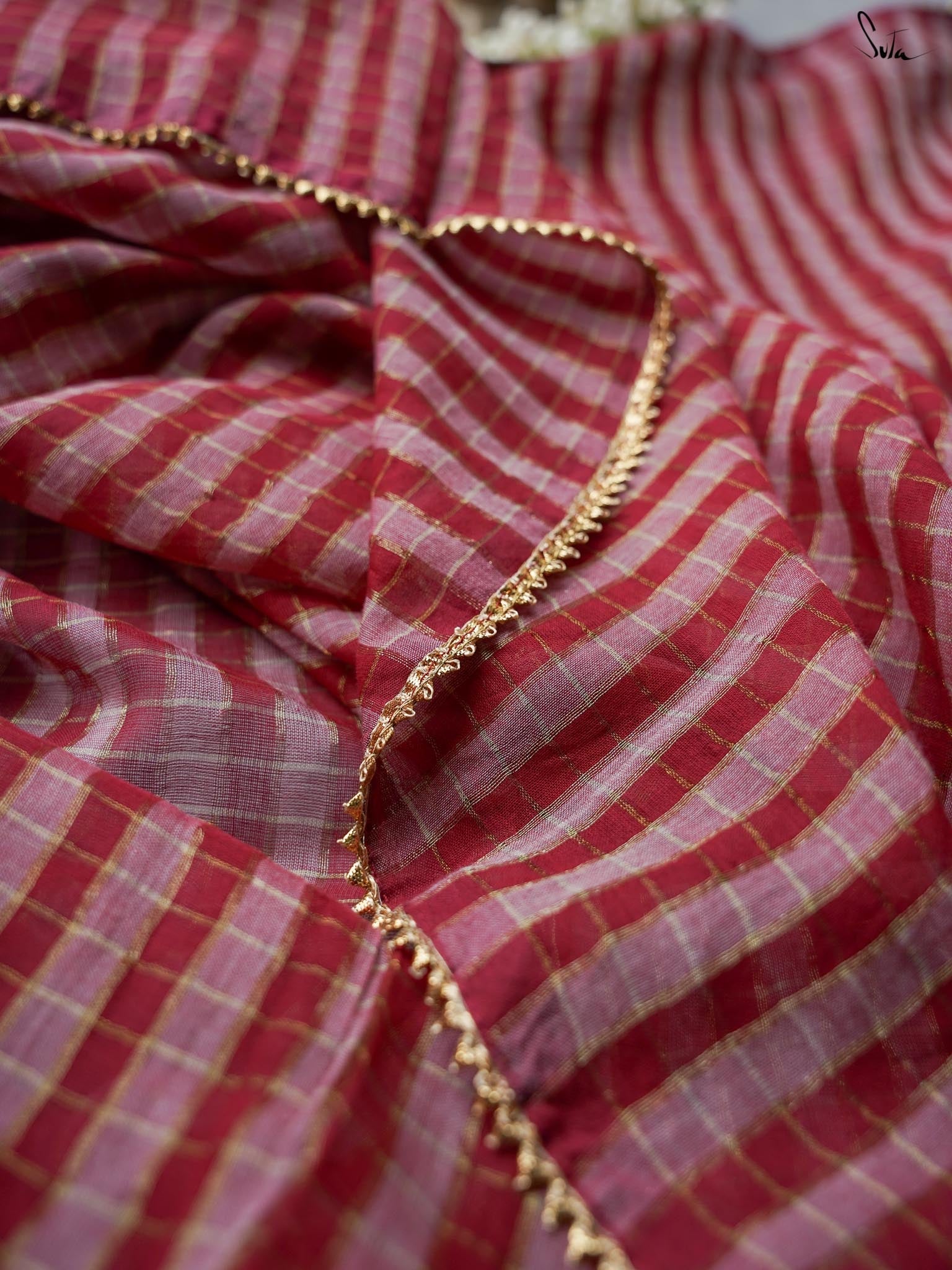 Women's Multicolor Mul Cotton with Zari Saree