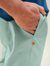 Men's Green Daily Solid Cotton Pyjama