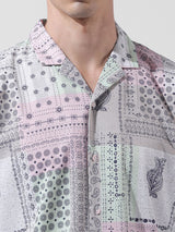 Men's Multicolor Casual Printed Half Sleeves Shirt