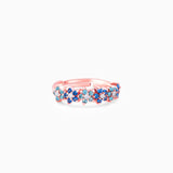 Women's Rose Gold Glinting Crown Ring
