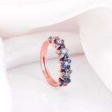 Women's Rose Gold Glinting Crown Ring
