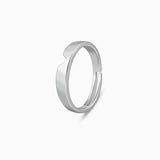 Silver Classic V Ring For Him