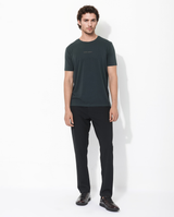 Men's Green Casual Regular Fit Solid Half Sleeves Tshirt
